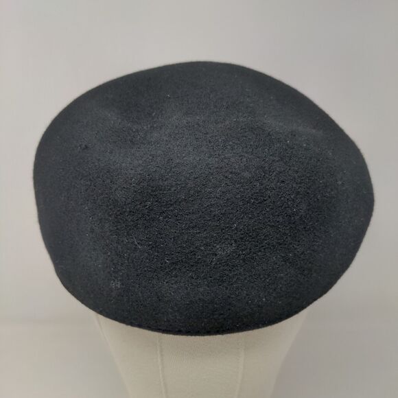 Unbranded Women's Cabbie Cap Hat Black Size L/XL 100% Wool Blank - Picture 5 of 8